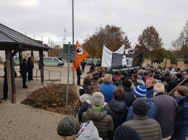 Anti-AfD-Demo, rund 500 Gegendemonstranten