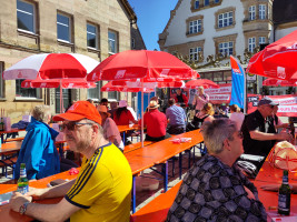Auch Markus Brennhäußer, SPD Büchenbach, war auf der 1. Mai-Kundgebung in Roth.
