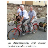 Landrat Eckstein - Der Radwegebau liegt unserem Landrat besonders am Herzen