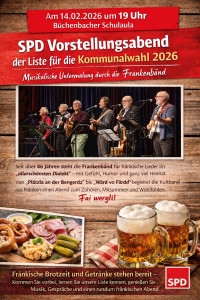 SPD Vorstellungsabend mit der Frankenbänd
