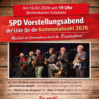 Die Frankenbänd kommt! Am 14.02.2026 um 19:00 in der Büchenbacher Schulaula!