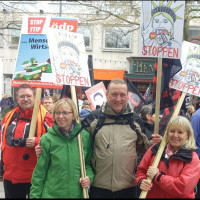 TTIP-Demo in Hannover: Auch Teilnehmer aus dem Landkreis Roth und der Stadt Schwabach waren dabei