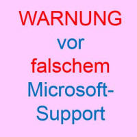 Warnung vor falschem Microsoft-Support