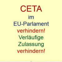 SPD-EU-Abgeordnete Maria Noichl: CETA im EP verhindern! Verläufige Zulassung verhindern!