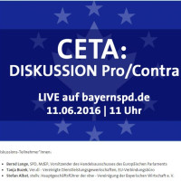 CETA-Diskussion SPD-Bayern, Live im Internet
