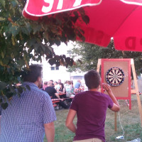 SPD Büchenbach am Büchenbacher Weiherfest: Bowle, Dart und CETA